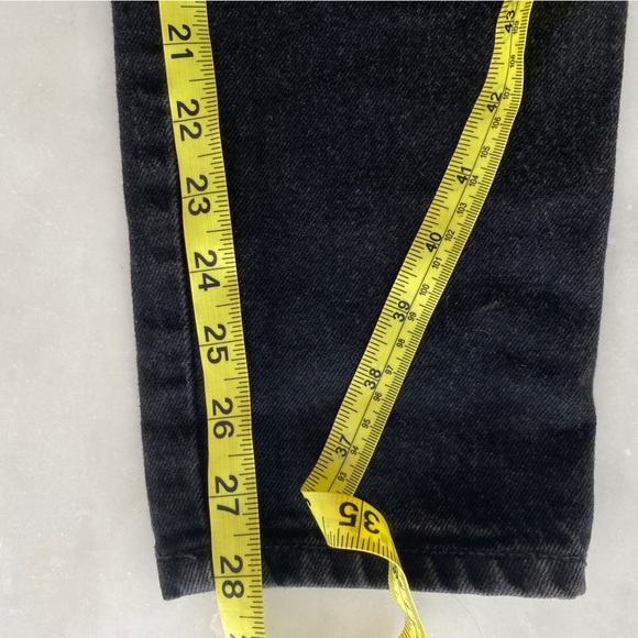 Vintage BONGO by Gene Montesano Black High Waisted Tapered Jeans Size 7 - Picture 6 of 11